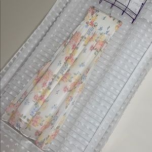 White sundress with flower detailing